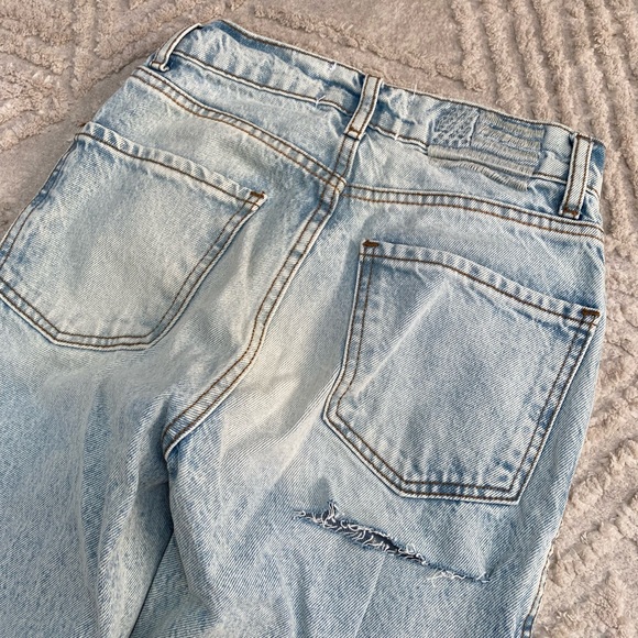 NWT REVICE Ex-Boyfriend Denim Jeans Player One Wash Butt Slit - Picture 8 of 11